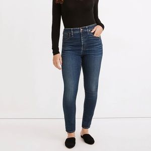 NWT, MADEWELL, Curvy High-Rise Skinny Jeans in Lanette Wash, 27